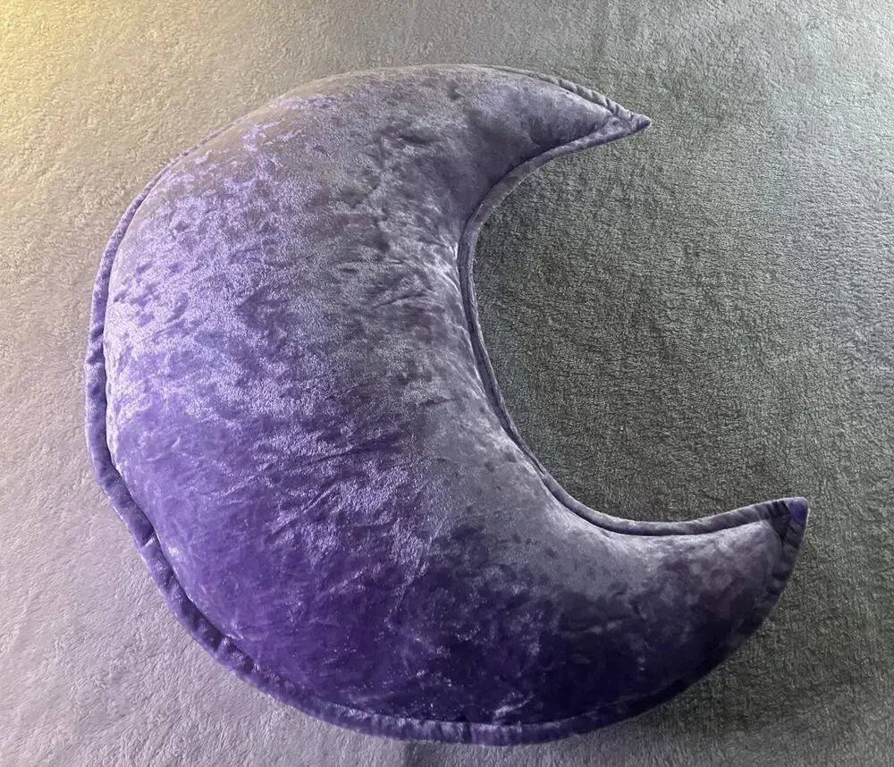 Crescent Moon Pillow Decorative Whimsigoth Plush
